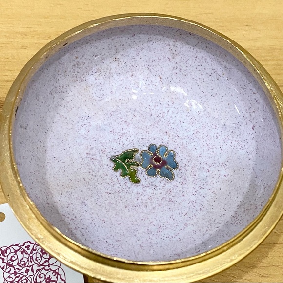 Vintage NYCO Nikki Yassaman Pink Bear Trinket Box Faberge Enameled Art Figurine - Picture 12 of 12